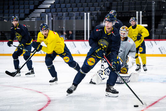 Mattias Norlinder of the Swedish national ice hockey team
