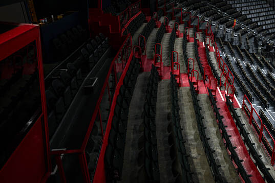 Seat rows at Avicii Arena