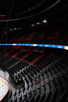 Seat rows at Avicii Arena