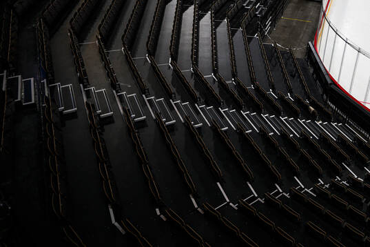 Seat rows at Avicii Arena