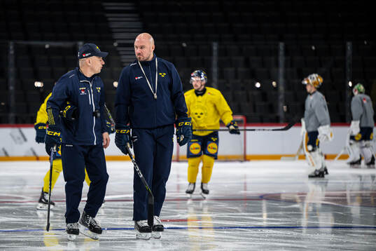 Head coach Magnus Hävelid and assistant coach Nicklas