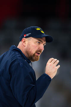 Assistant coach Gereon Dahlgren of the Swedish national ice