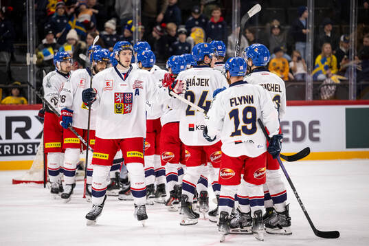 Players of Czech Republic celebrate