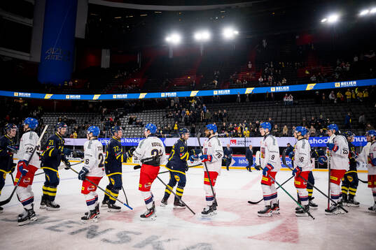 Christoffer Ehn, Tim Heed and Mattias Norlinder of Sweden