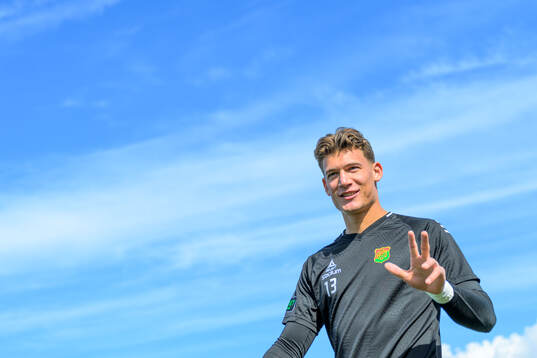 Goalkeeper Kees Sims of GAIS