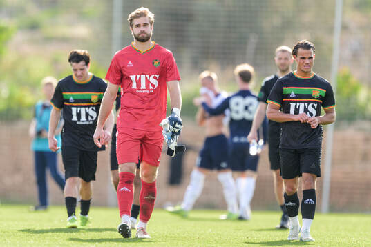 Goalkeeper Victor Astor of GAIS looks dejected arter the