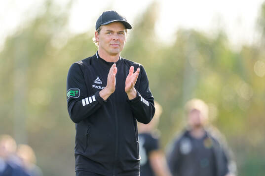 Head coach Fredrik Holmberg of GAIS looks dejected