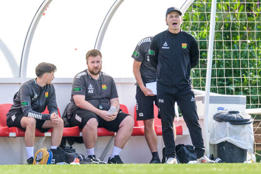 Head coach Fredrik Holmberg of GAIS