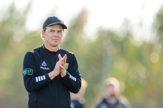 Head coach Fredrik Holmberg of GAIS