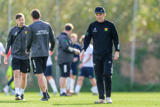 Head coach Fredrik Holmberg of GAIS