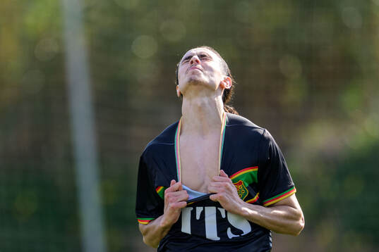 Amin Boudri of GAIS looks dejected