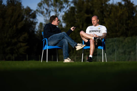 Göteborgs Postens Fredrik Janlinid intervjuar IFK