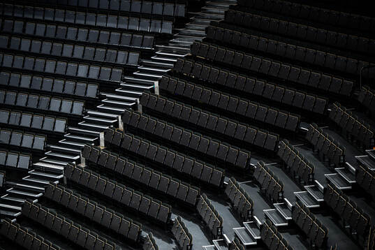 Empty seat rows at Avicii Arena