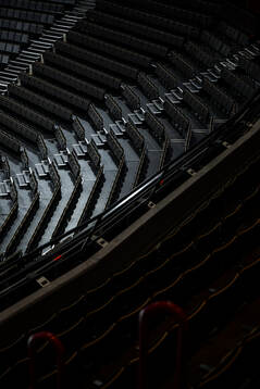 Empty seat rows at Avicii Arena