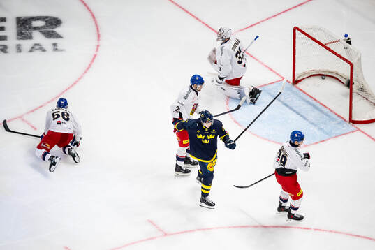 Sebastian Hartmann of Sweden celebrates