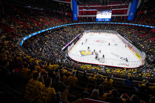 General interior view over Avicii Arena