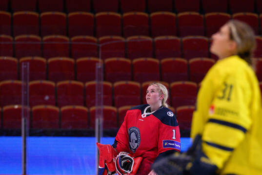 Goaltender Ena Nystrøm of Norway
