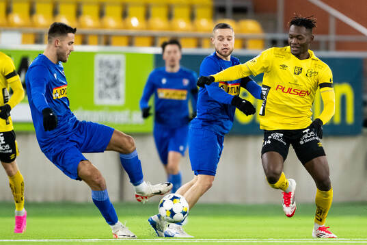Sandefjords Loris Mettler och Elfsborgs Jalal Abdullai