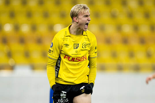 Elfsborgs Leo Östman jublar