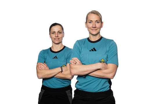 Domare Almria Spahic och Tess Olofsson