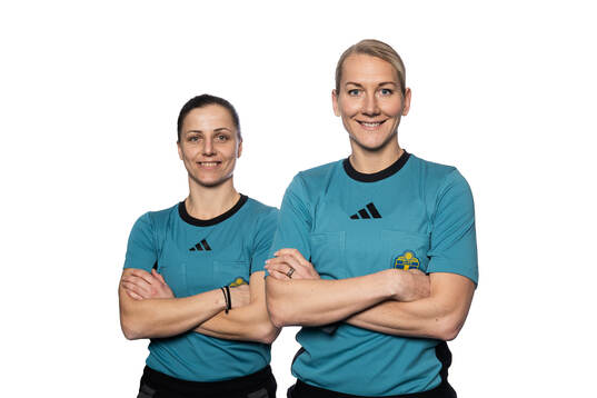 Domare Almria Spahic och Tess Olofsson