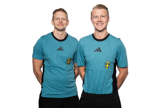 Domare Niklas Nyberg och Adam Ladebäck