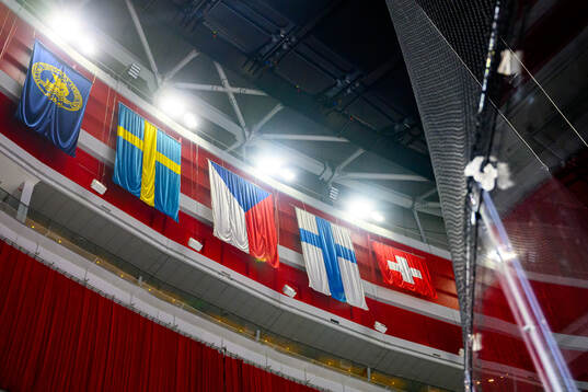 Flags of Sweden, Czech Republic, Finland and Switzerland