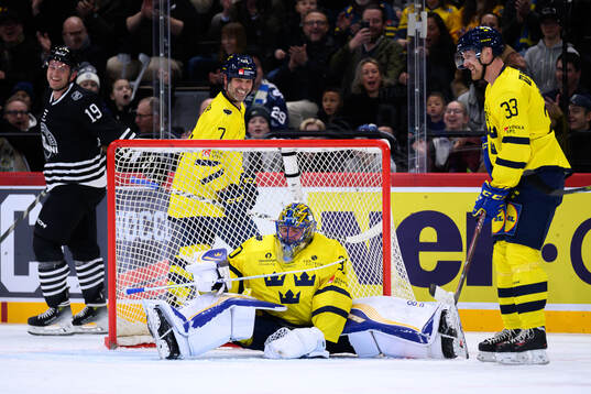 Goaltender Henrik Lundqvist of Tre Kronor Legends