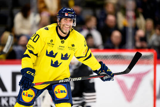 Joel Lundqvist of Tre Kronor Legends