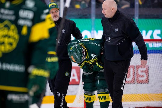 Björklövens Gustav Possler har ont
