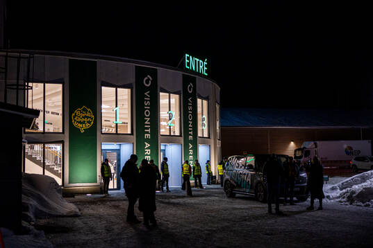 Exteriör av Visionite arena