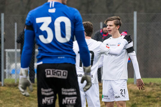 Helsingborgs Adrian Svanbäck  jublar