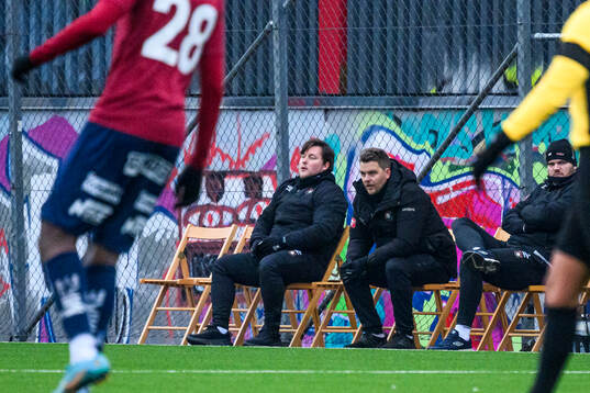 Örgrytes tränare Andreas Holmberg deppar