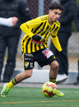 IFK Hässleholms Zeidan Salo i träningsmatchen mellan IFK