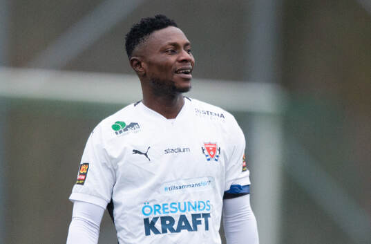 Åstorps Okej Akpoveta i träningsmatchen mellan IFK