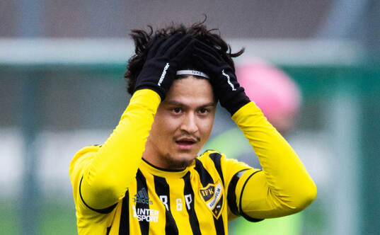 IFK Hässleholms Haidari i träningsmatchen mellan IFK