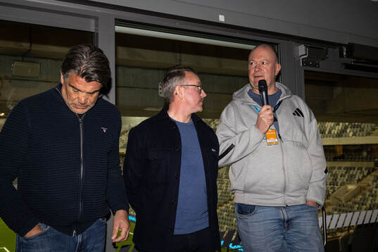 Djurgården VD Henrik Berggren innan träningsmatchen i