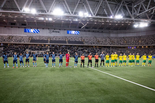 Djurgårdens och Ilves spelare i en lineup