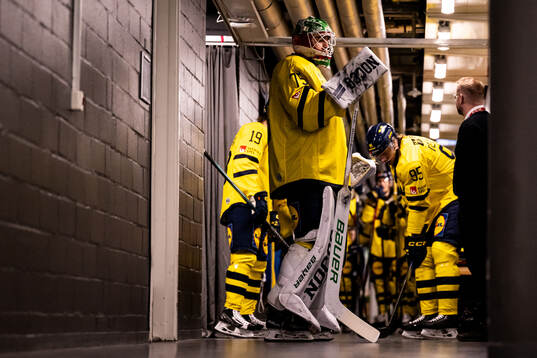 Goalkeeper Arvid Holm of Sweden