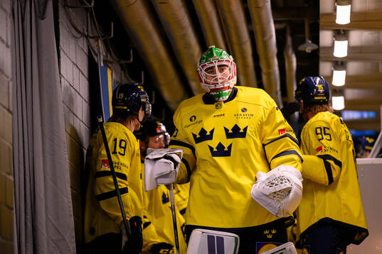 Goalkeeper Arvid Holm of Sweden