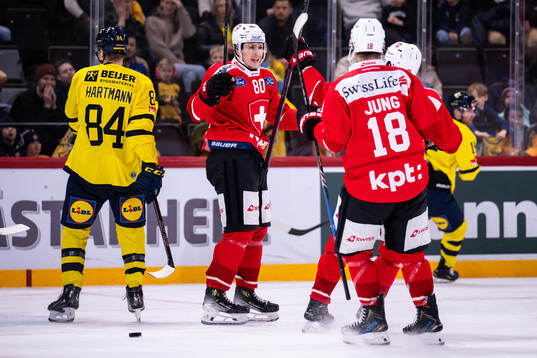 Nicolas Baechler of Switzerland celebrates