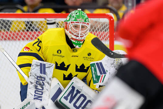 Goalkeeper Arvid Holm of Sweden