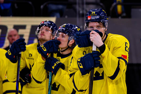 Sebastian Hartmann of Sweden looks dejected