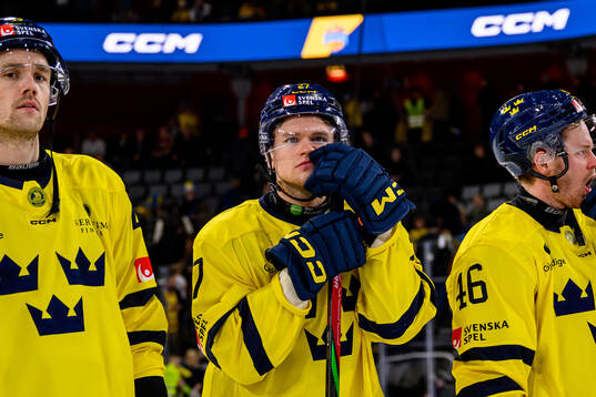 Mattias Norlinder of Sweden looks dejected