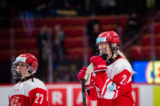 Nikita Bergmann of Denmark looks dejected