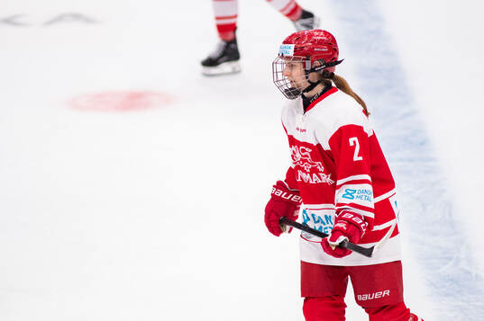 Kristine Melberg of Denmark looks dejected