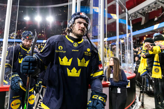 Dennis Everberg of Sweden looks dejected