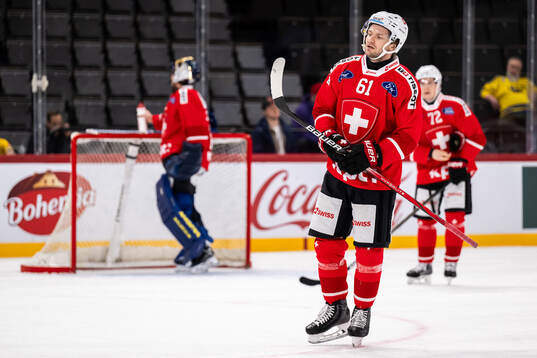 Dario Rohrbach of Switzerland looks dejected