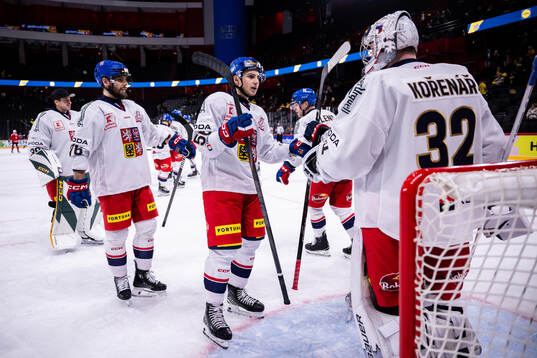 Players of Czech Republic celebrate
