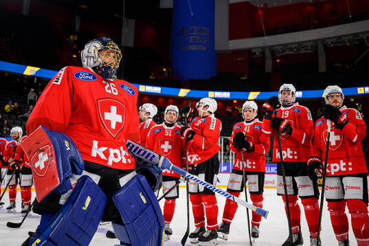 Goalkeeper Sandro Aeschlimann of Switzerland